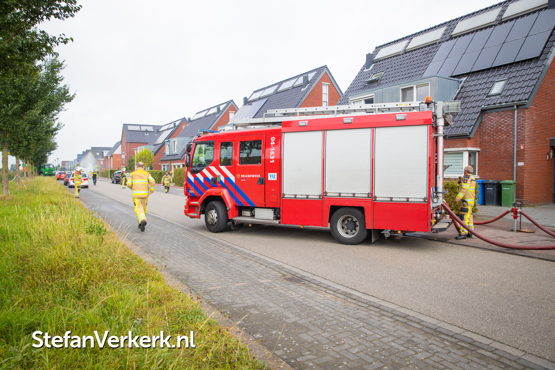 GRIP 2 Grote hulpverlening gaslekkage Erfwal Zwolle Foto's Stefan