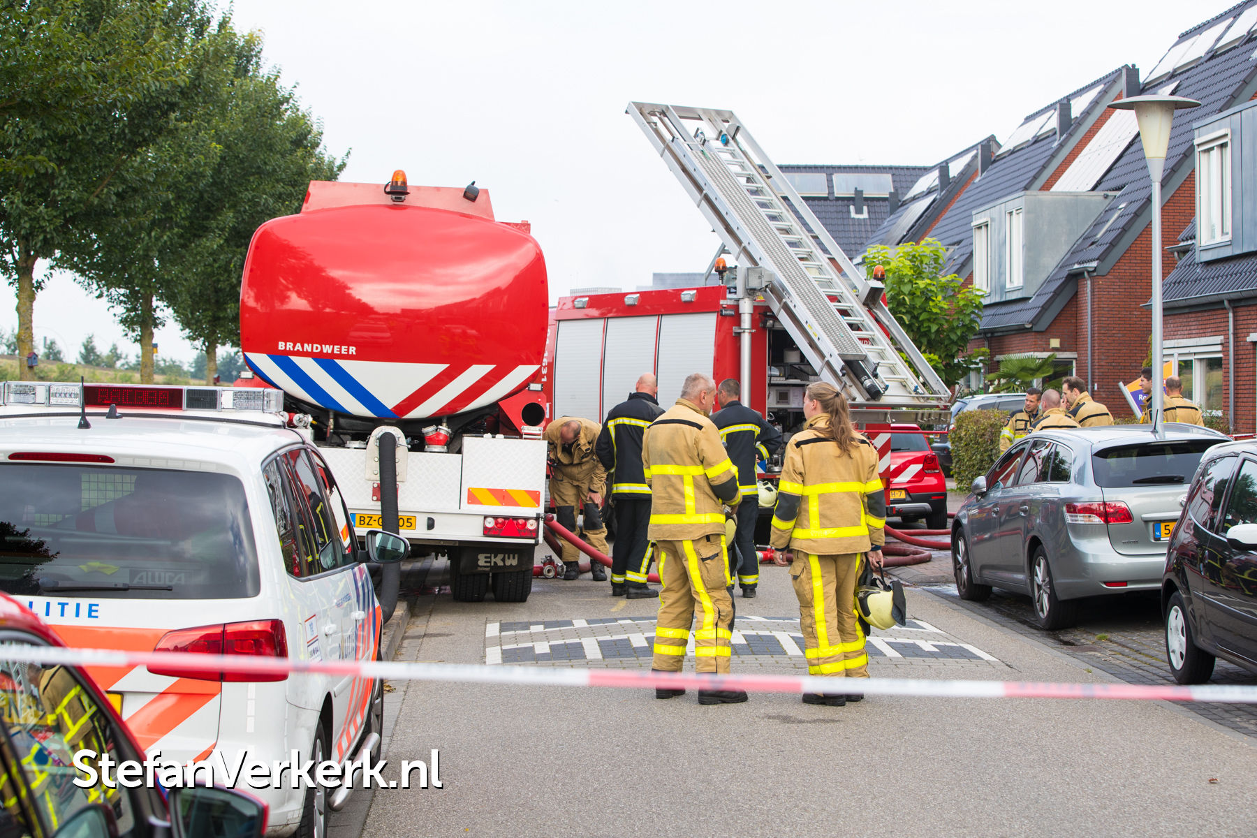 GRIP 2 Grote hulpverlening gaslekkage Erfwal Zwolle Foto's Stefan