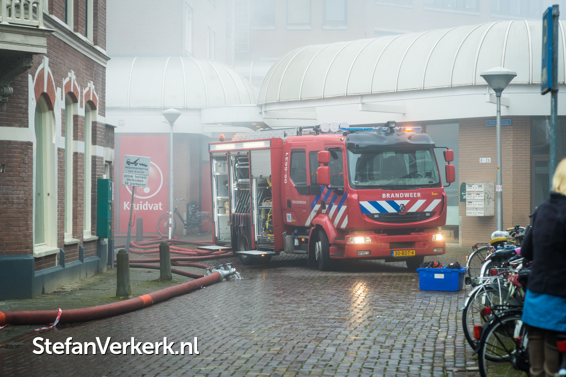 GRIP 1 Zeer grote brand woning Diezerkade Zwolle Foto's Stefan