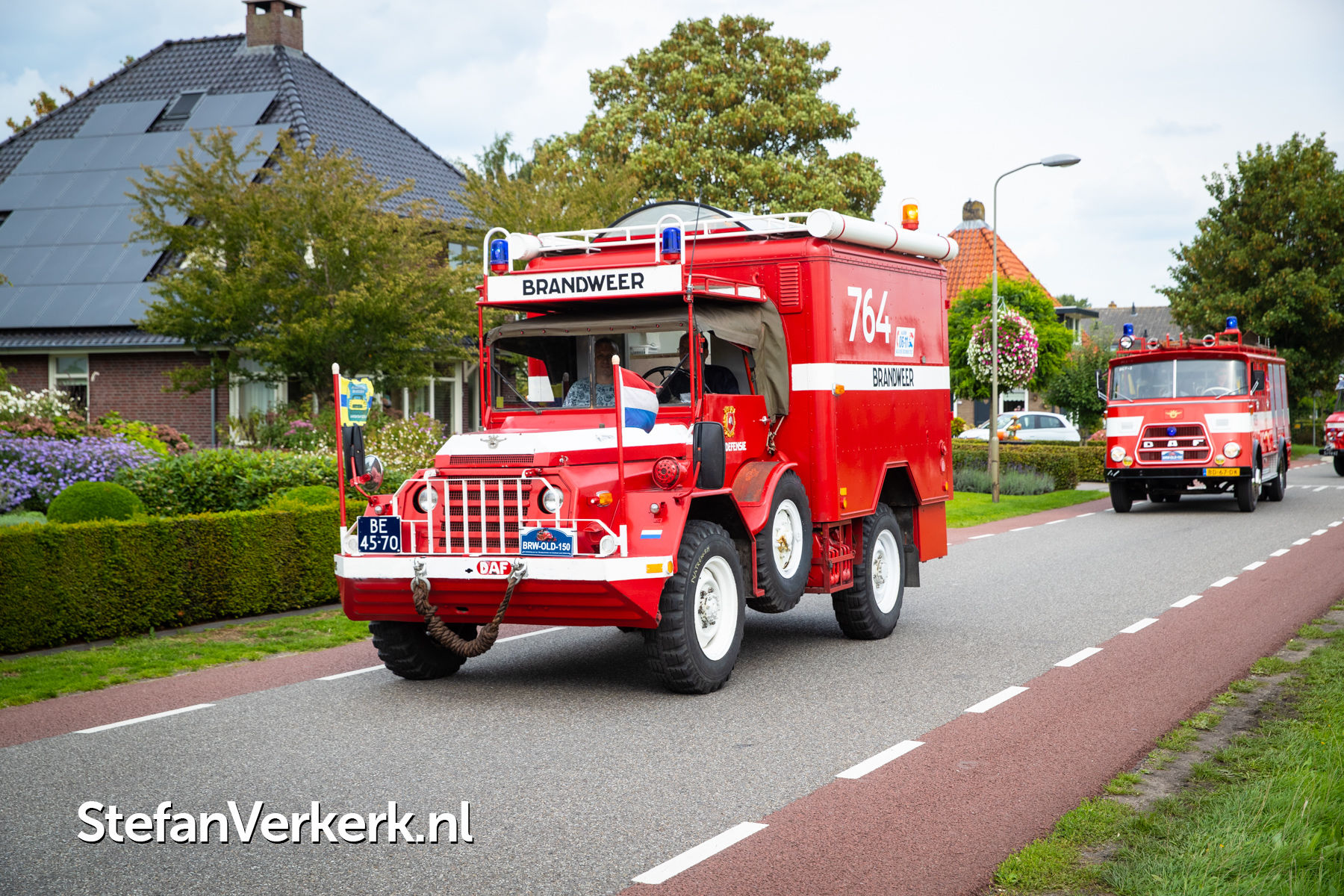 Oldtimer rondrit brandweer Oldebroek 150 jaar - Foto's - Stefan Verkerk