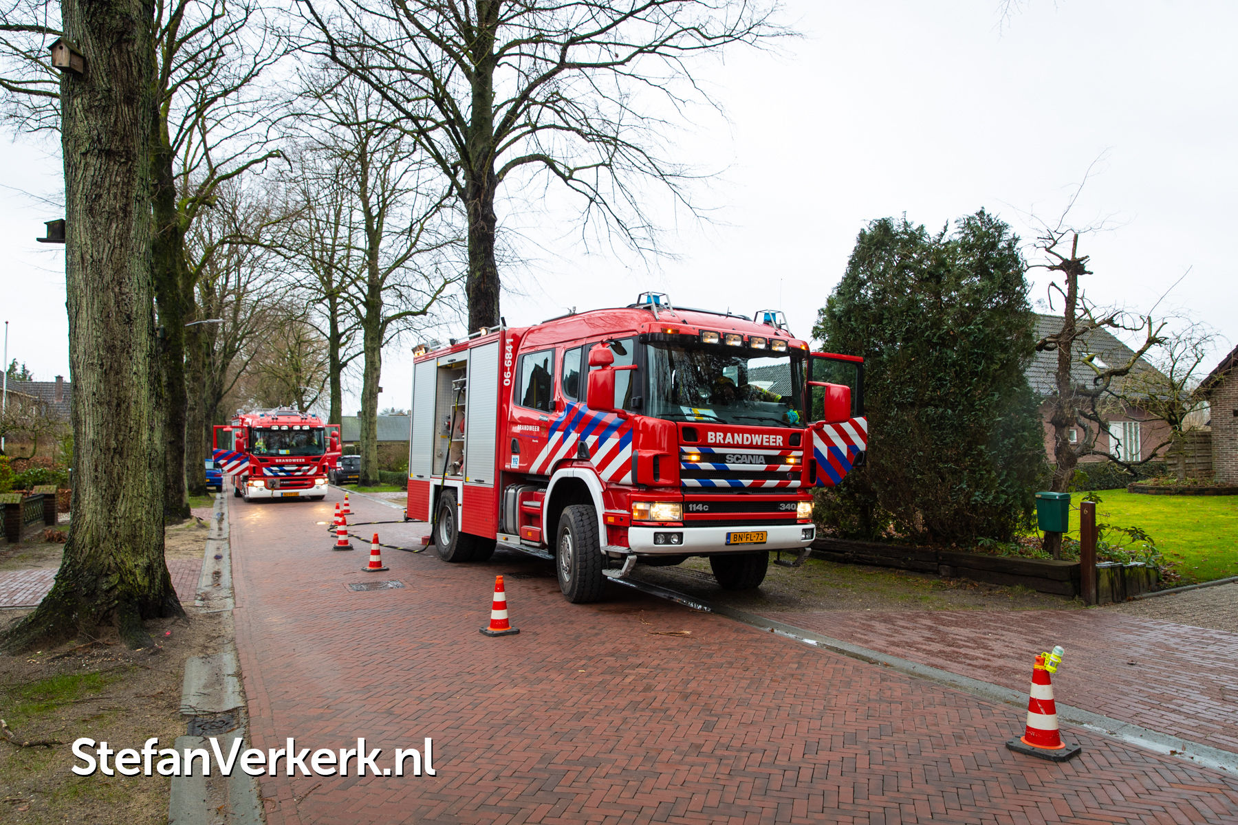 Schuurbrand Beatrixweg Hoorn Heerde Foto's Stefan Verkerk