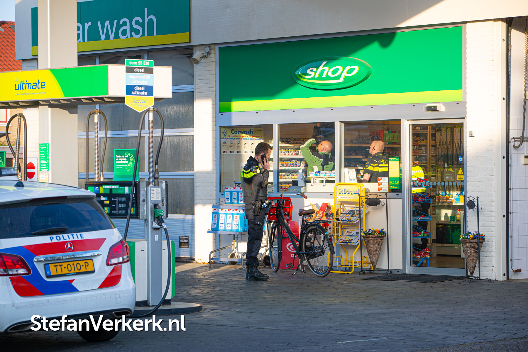 Nieuws (17-04): Poging overval op BP tankstation in Elburg.